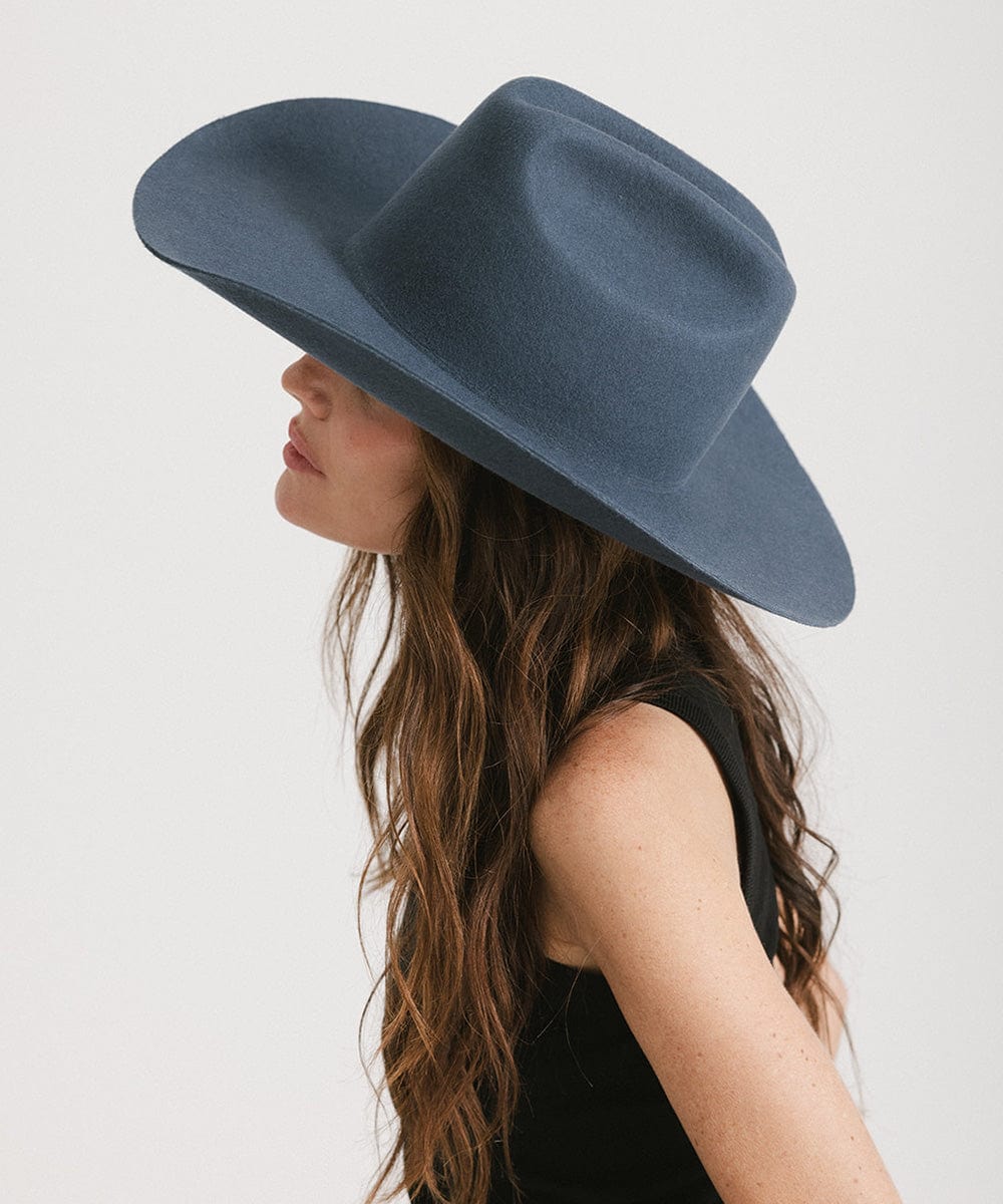 GIGI PIP Teddy Cattleman Women's Felt Cowboy Hat – Classic Western Crown & Wide Brim | 12 Colors