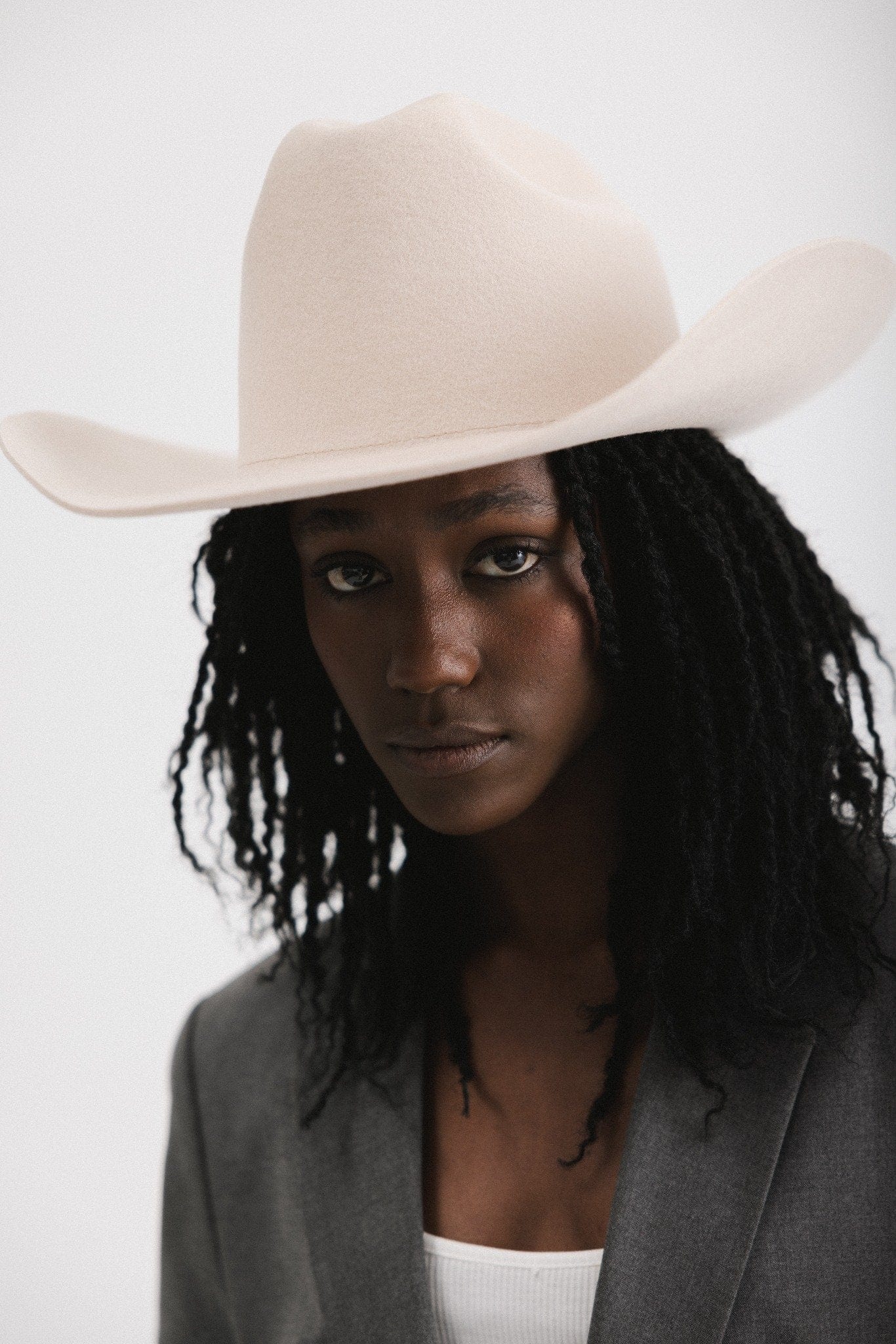 GIGI PIP Teddy Cattleman Women's Felt Cowboy Hat – Classic Western Crown & Wide Brim | 12 Colors