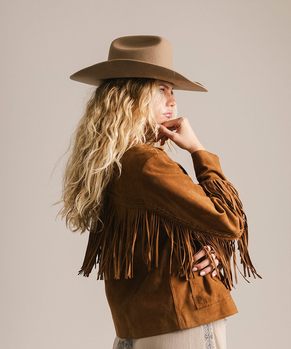 GIGI PIP Teddy Cattleman Women's Felt Cowboy Hat – Classic Western Crown & Wide Brim | 12 Colors