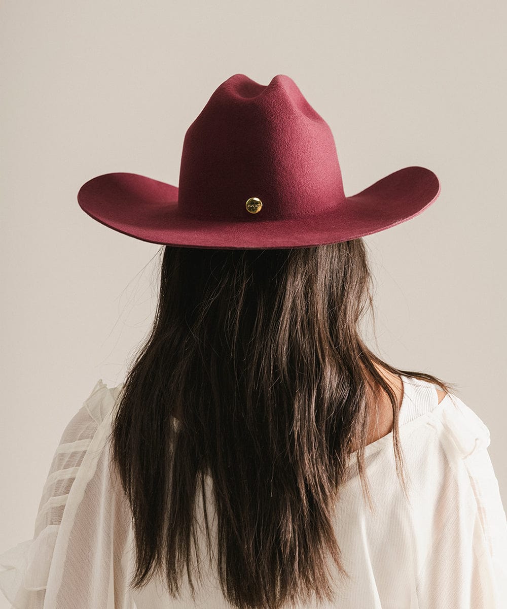 GIGI PIP Teddy Cattleman Women's Felt Cowboy Hat – Classic Western Crown & Wide Brim | 12 Colors