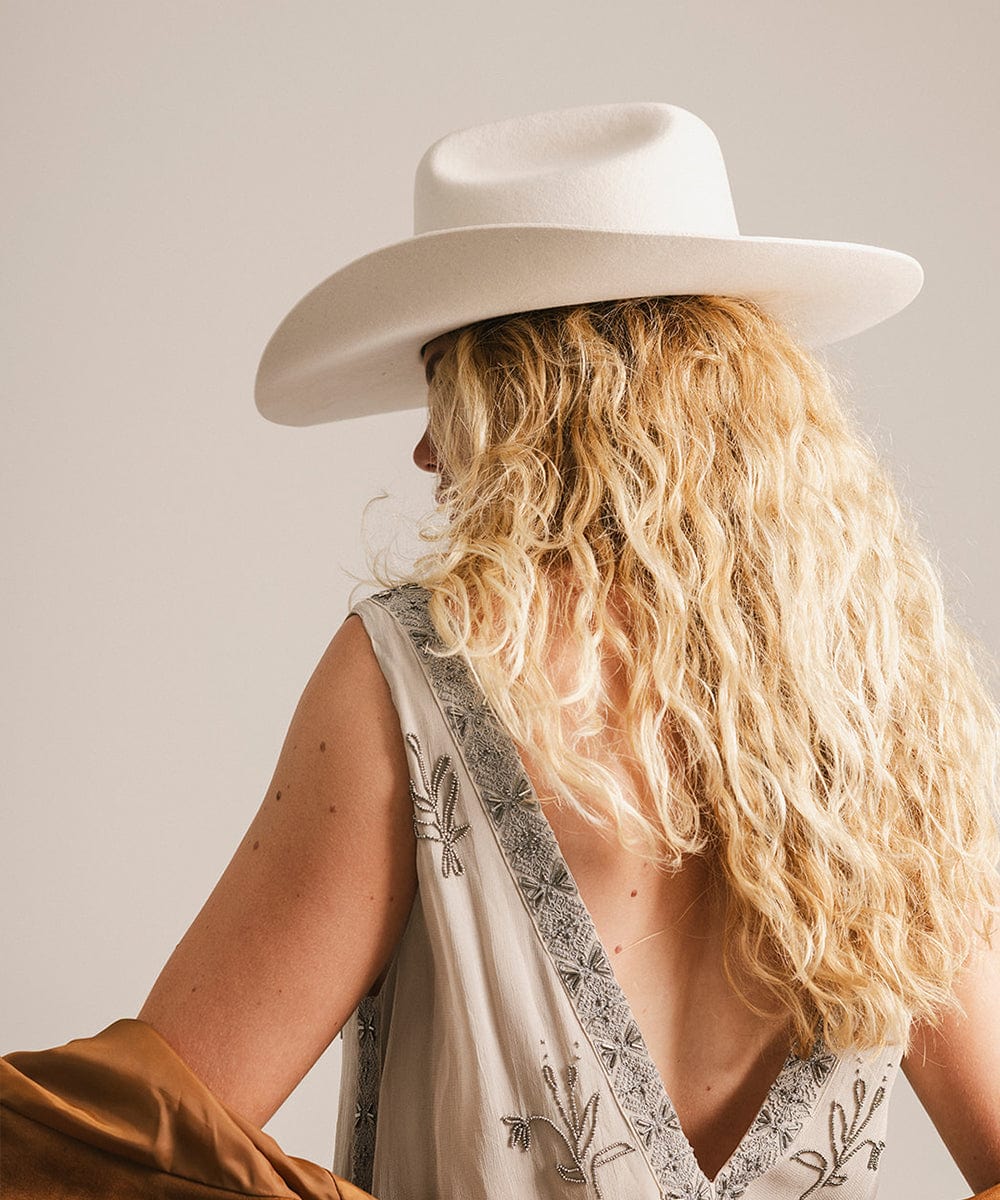 GIGI PIP Teddy Cattleman Women's Felt Cowboy Hat – Classic Western Crown & Wide Brim | 12 Colors