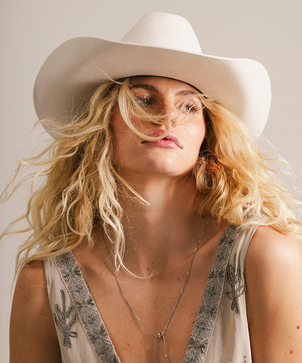 GIGI PIP Teddy Cattleman Women's Felt Cowboy Hat – Classic Western Crown & Wide Brim | 12 Colors