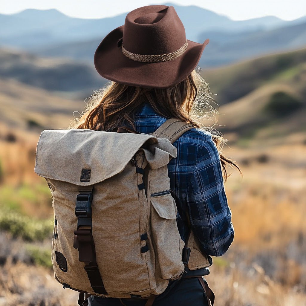 Frontier Trail Brown Wool Felt Cowboy Hat | Mix Brown Western Hat