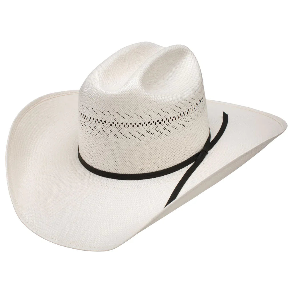 Resistol Luke 7X Premium Straw Cowboy Hat – Natural White | Cattleman Crown