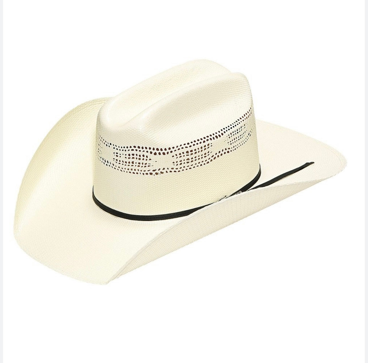 Twister Bangora Straw Cowboy Hat – Natural White | Cattleman Crown