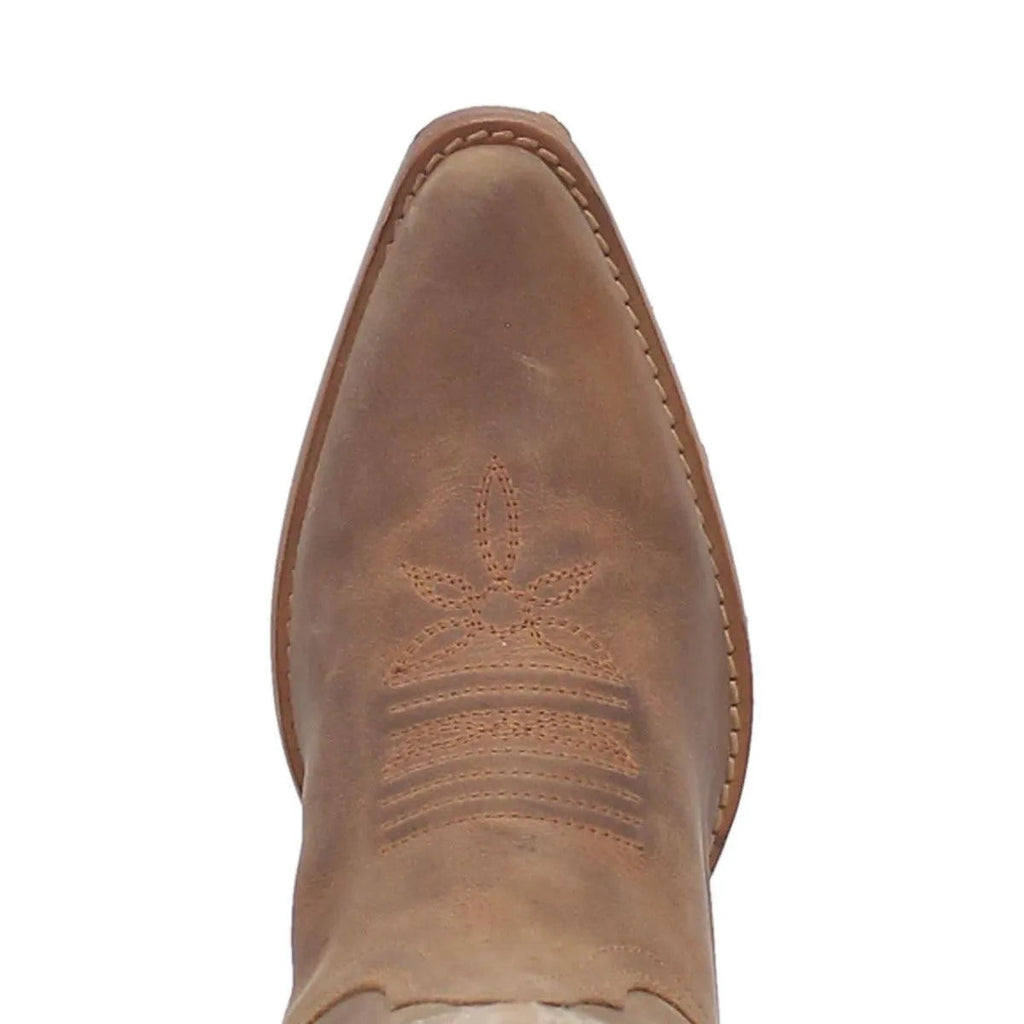 Dan Post Women's Cowgirl Western Boot Karmel – Pull-On, Premium Leather, 12" Shaft, Ultimate Flex Insole, Leather Outsole, Ranch, Rodeo & Dress Boot