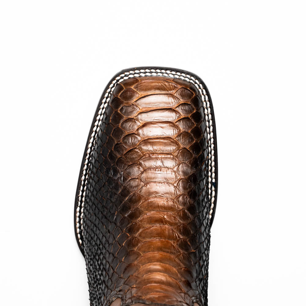 Marco Di Milano Missouri Men's Exotic Cowboy Boots – Genuine Python Skin | Lisboa Square Toe