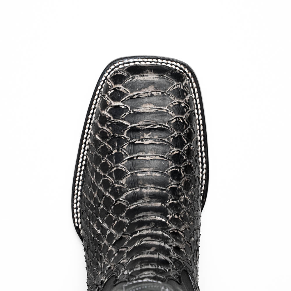 Marco Di Milano Missouri Stone White Python Cowboy Boots