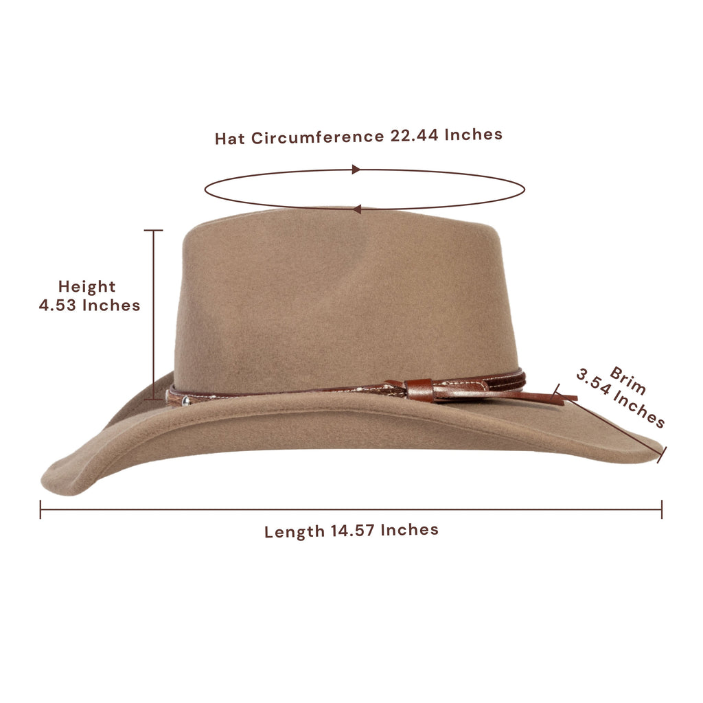 Nomad Bronze Wool Felt Cowboy Hat | Mix Brown Western Hat