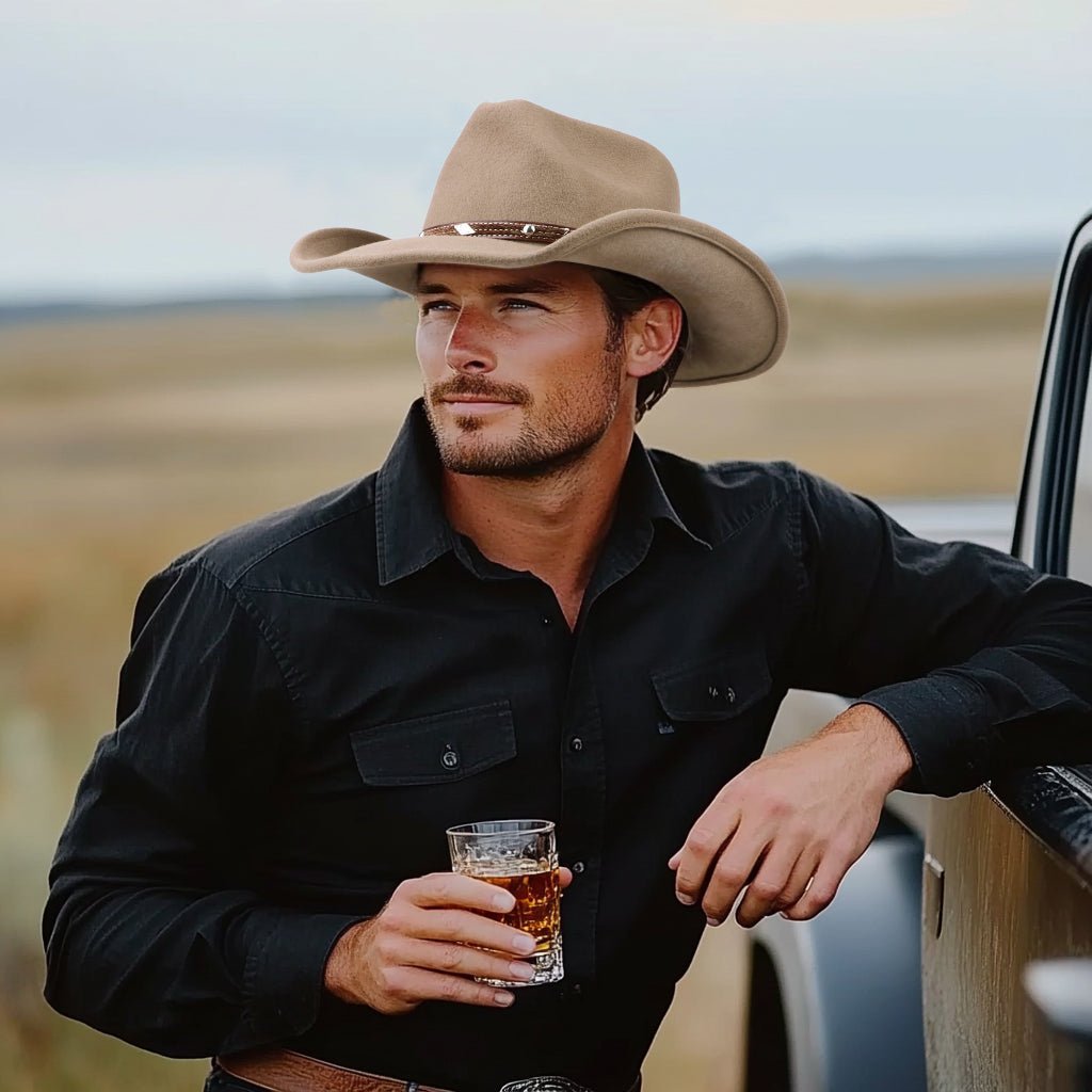 Nomad Bronze Wool Felt Cowboy Hat | Mix Brown Western Hat