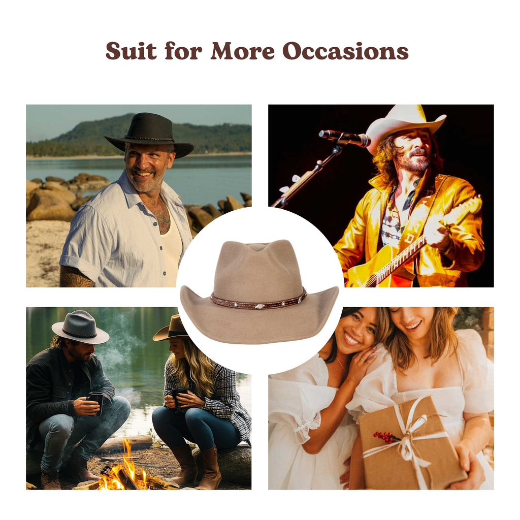 Nomad Bronze Wool Felt Cowboy Hat | Mix Brown Western Hat