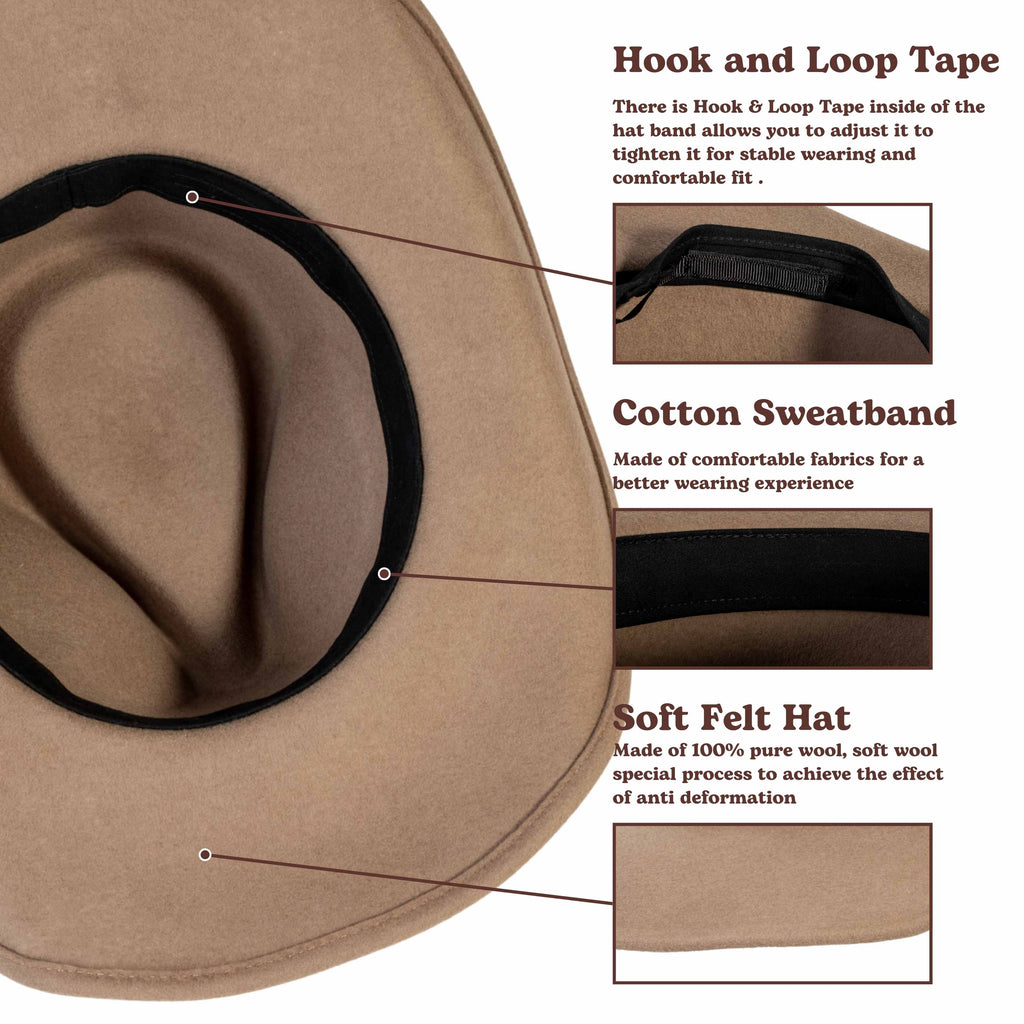 Nomad Bronze Wool Felt Cowboy Hat | Mix Brown Western Hat