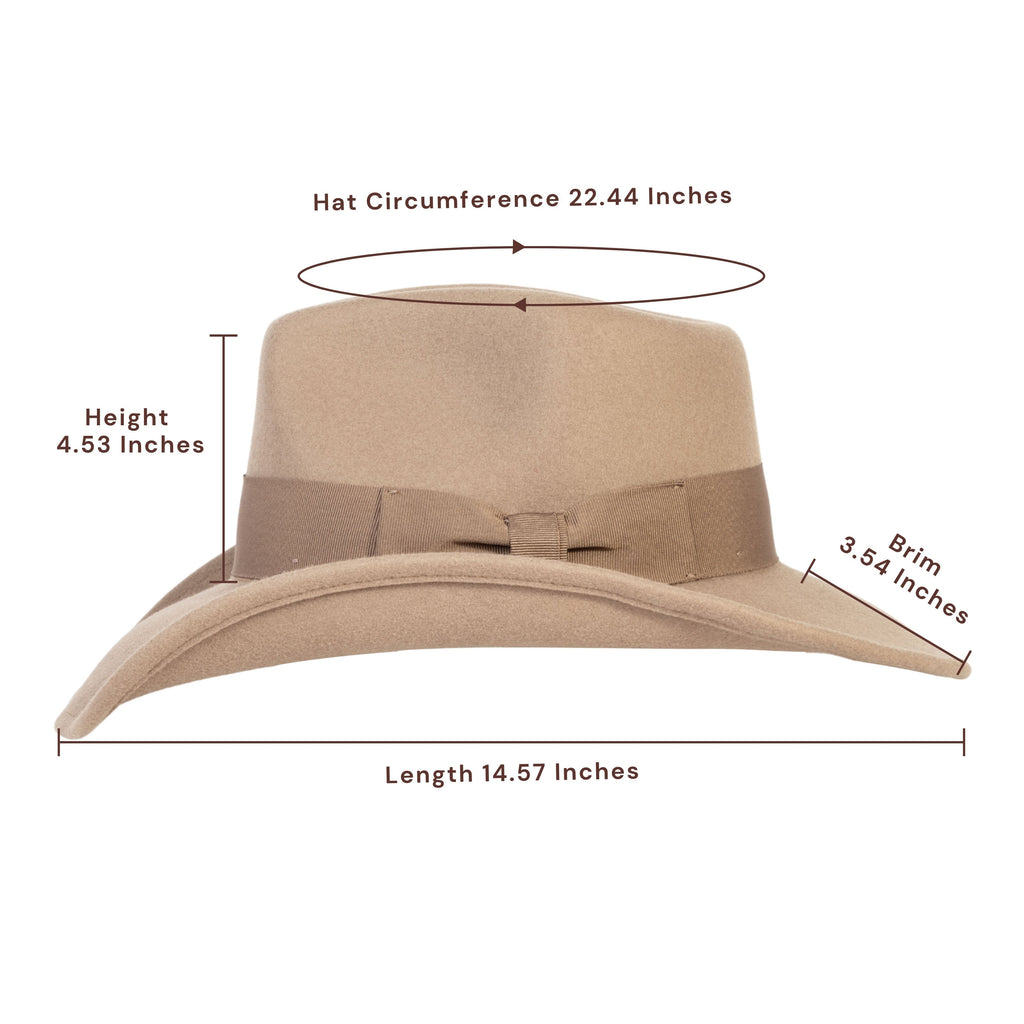 Sage Light Tan Wool Felt Cowboy Hat | Mix Brown Western Hat