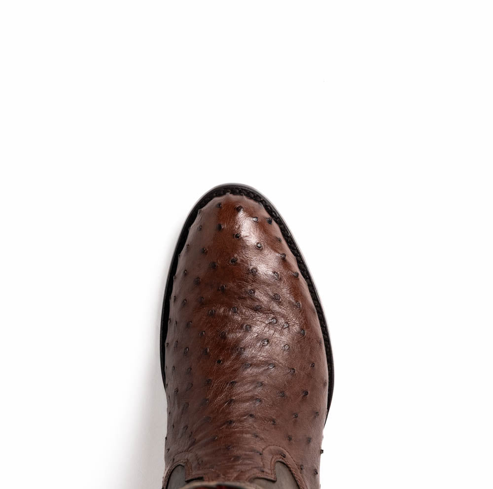 Marco Di Milano Savannah Men's Exotic Cowboy Boots – Full-Quill Ostrich | Kango Tabac Round Toe
