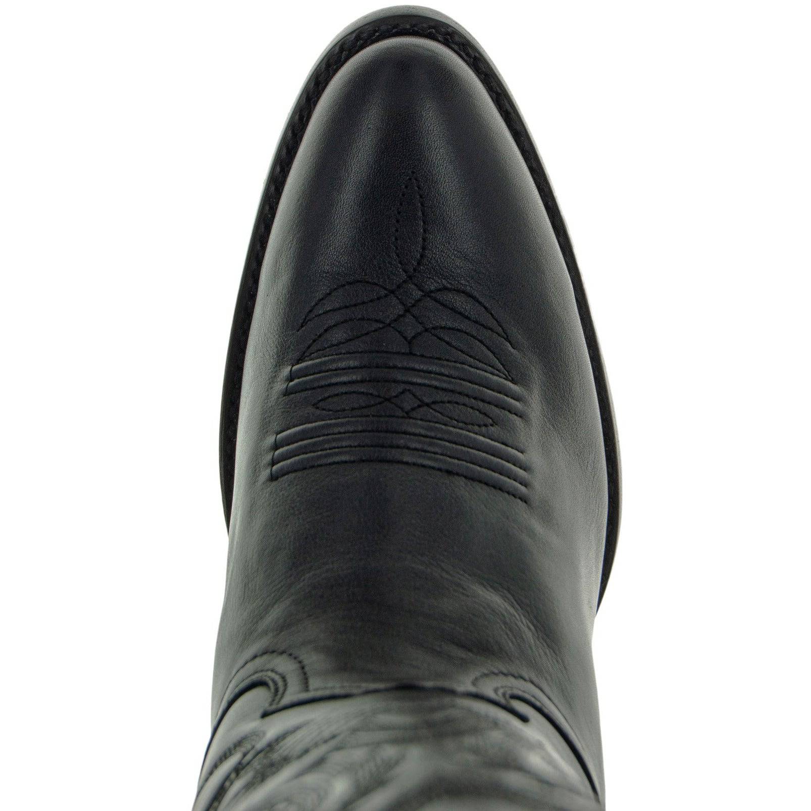 Soto Boots Men's Classic Dress Cowboy Boots – Black Leather | Round Toe | Goodyear Welt