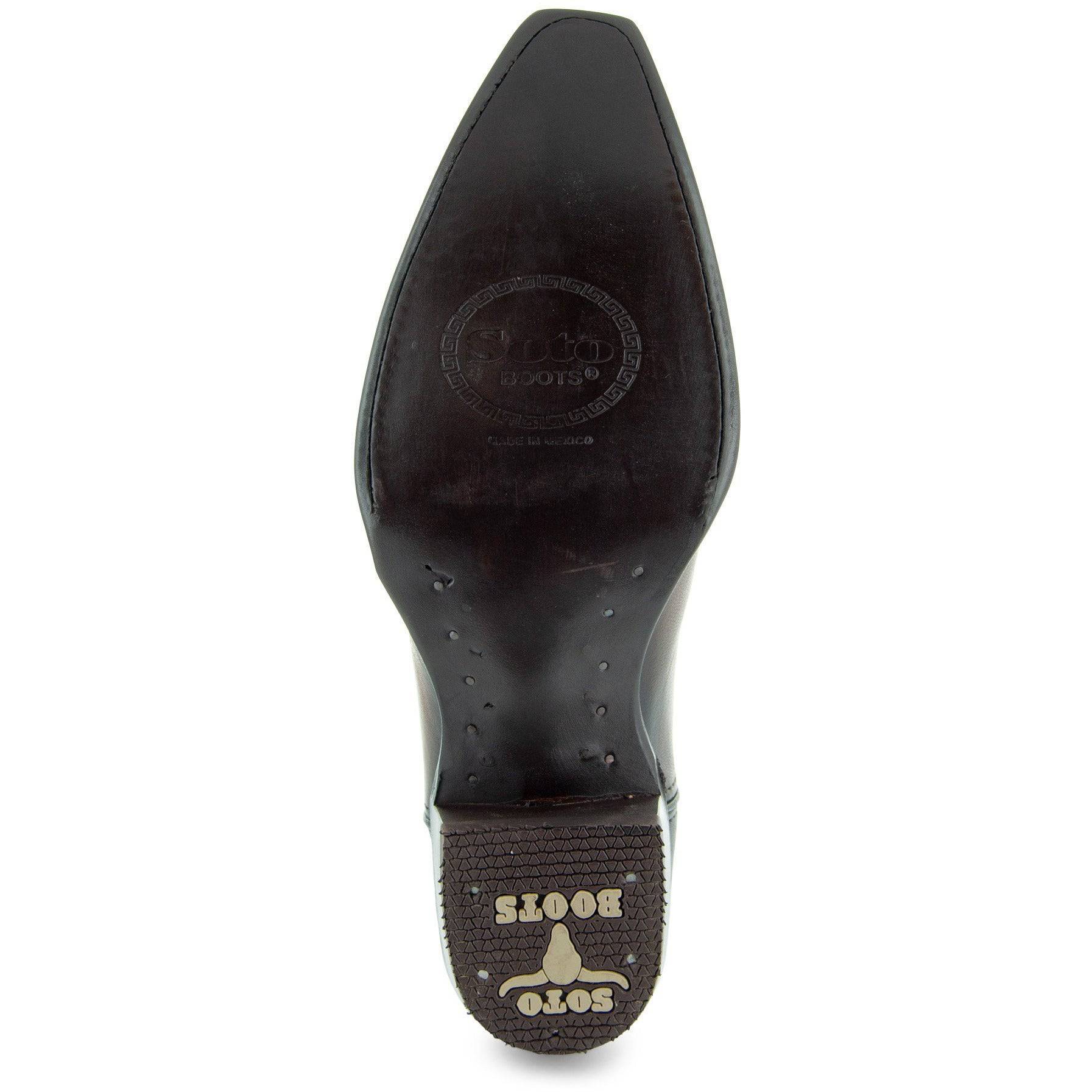 Soto Boots Men's Snip Toe Cowboy Boots – Burnished Brown Leather | Goodyear Welt