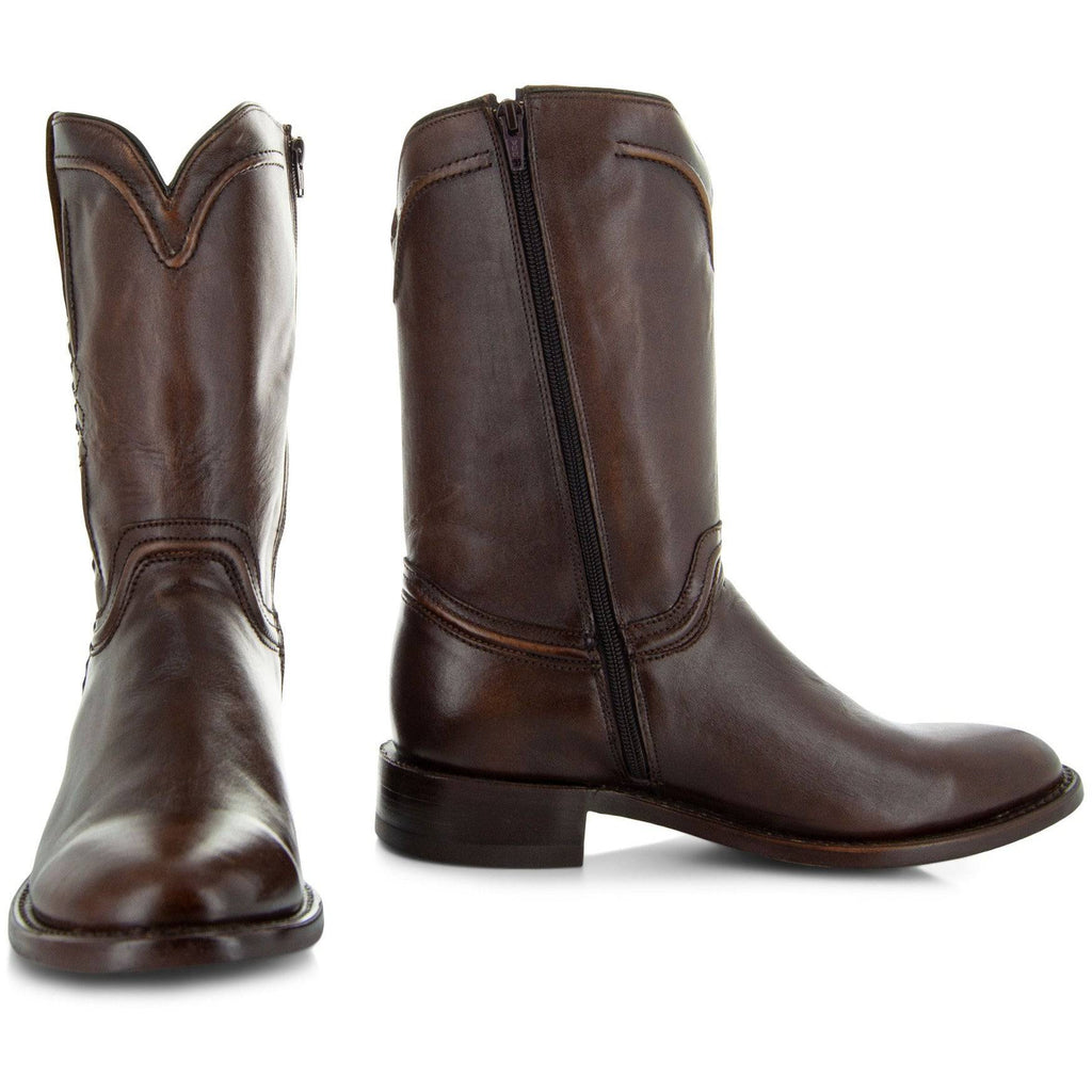 Soto Boots Roper Cowboy Boots for Men | Brown Leather