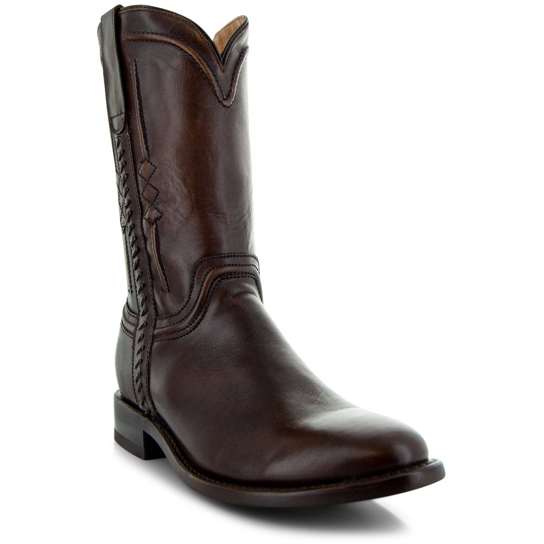 Soto Boots Roper Cowboy Boots for Men | Brown Leather