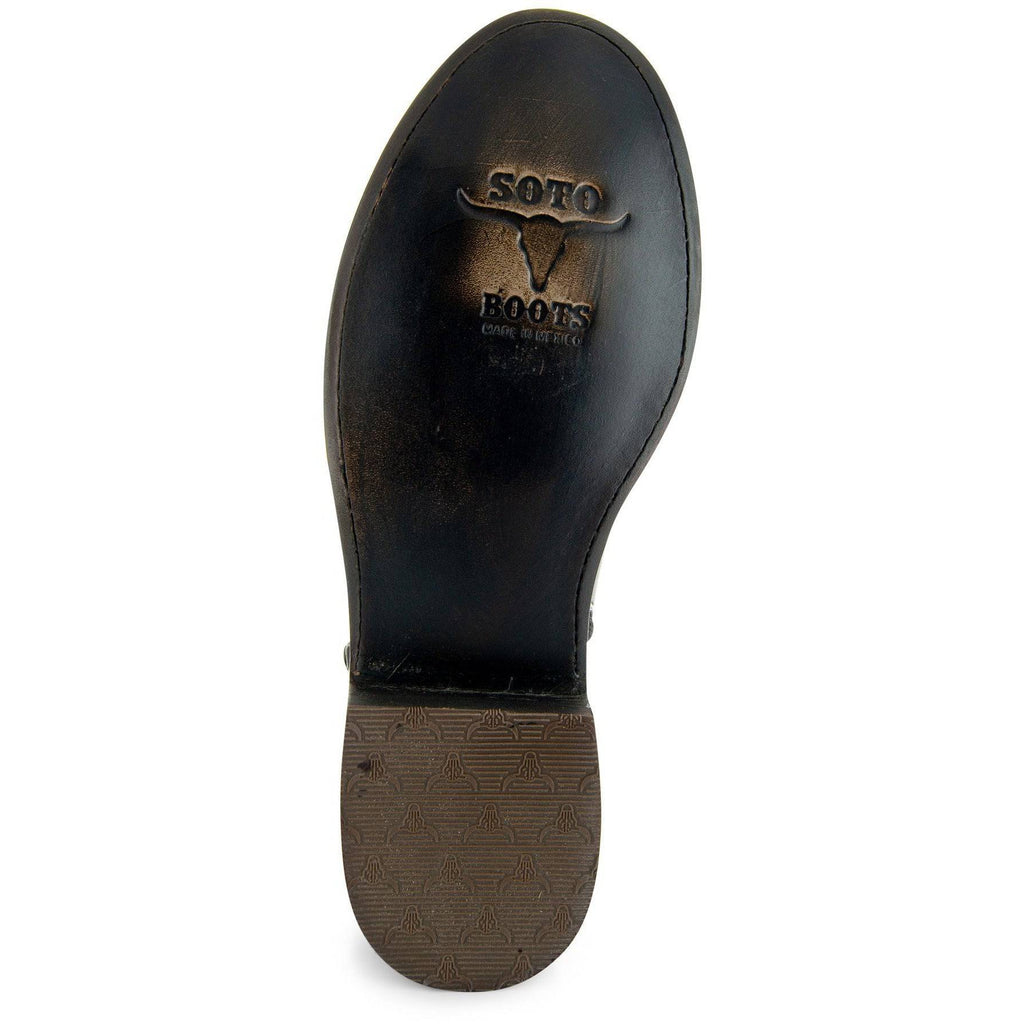 Soto Boots Roper Cowboy Boots for Men | Brown Leather