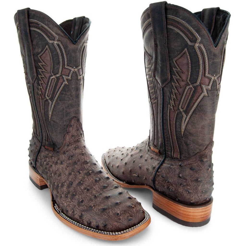 Soto Boots Mens Out of the Wild Ostrich Cowboy Boots