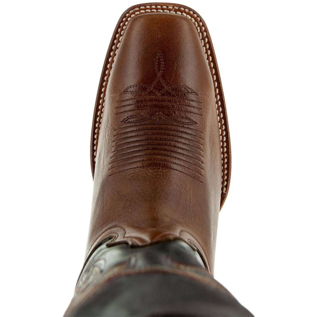 Soto Boots Men's Square Toe Cowboy Boots – Miel Leather | Goodyear Welt | Rubber Sole