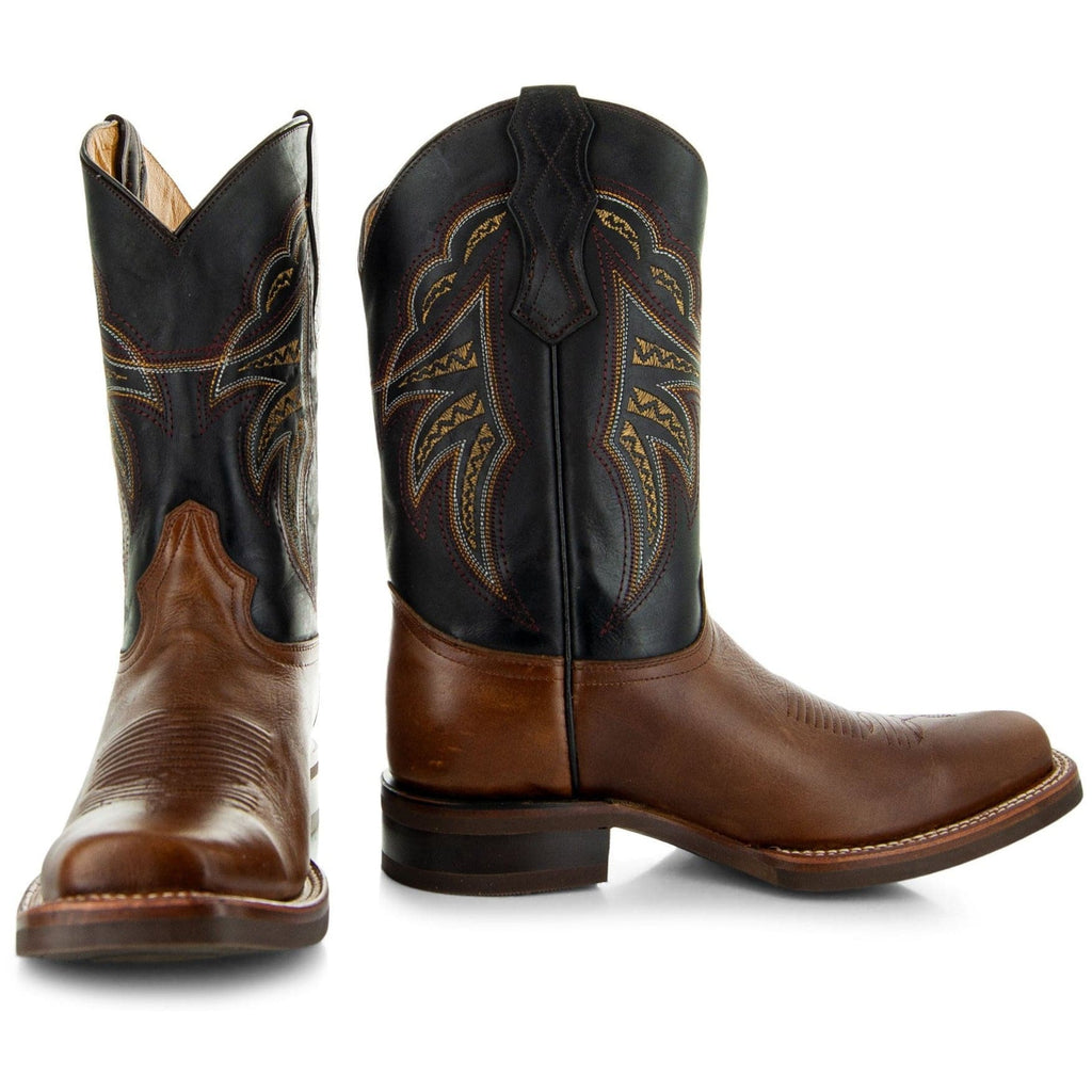Soto Boots Men's Miel Leather Square Toe Cowboy Boots