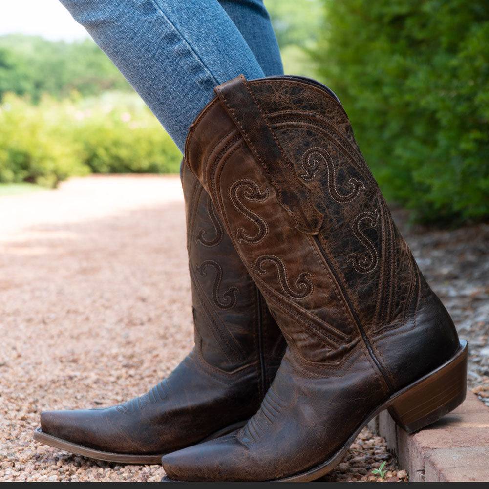 Soto Boots Cheyenne Cowgirl Boots Womens Snipped Toe