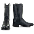 Soto Boots Roper Cowboy Boots for Men - Black Leather