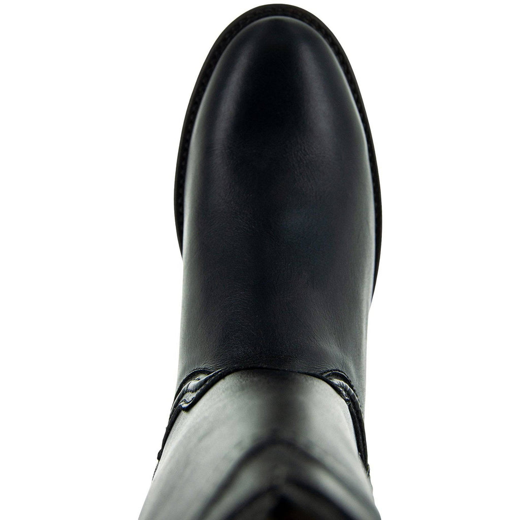 Soto Boots Roper Cowboy Boots for Men - Black Leather