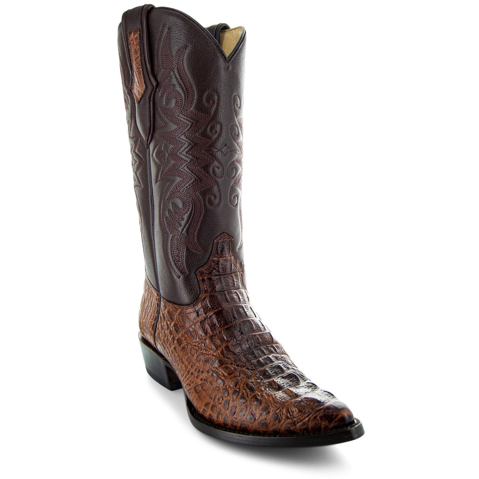 Soto Boots Men's Gator Tail Print Cowboy Boots – Miel Leather | J Toe | Goodyear Welt