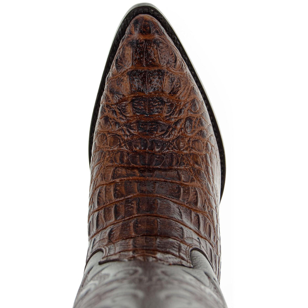 Soto Boots Men's Gator Tail Print Cowboy Boots – Miel Leather | J Toe | Goodyear Welt