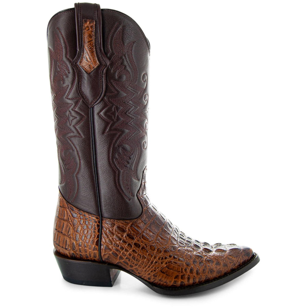Soto Boots Men's Gator Tail Print Cowboy Boots – Miel Leather | J Toe | Goodyear Welt