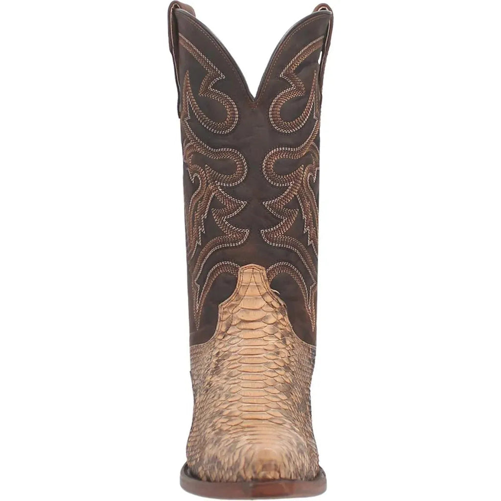 Dan Post Men's Cowboy Western Boot Sturgis – Snip Toe, Genuine Python Skin, Leather Outsole, Removable Orthotic Insole, 1⅜" Cowboy Heel, Exotic Leather Rodeo & Dress Boot