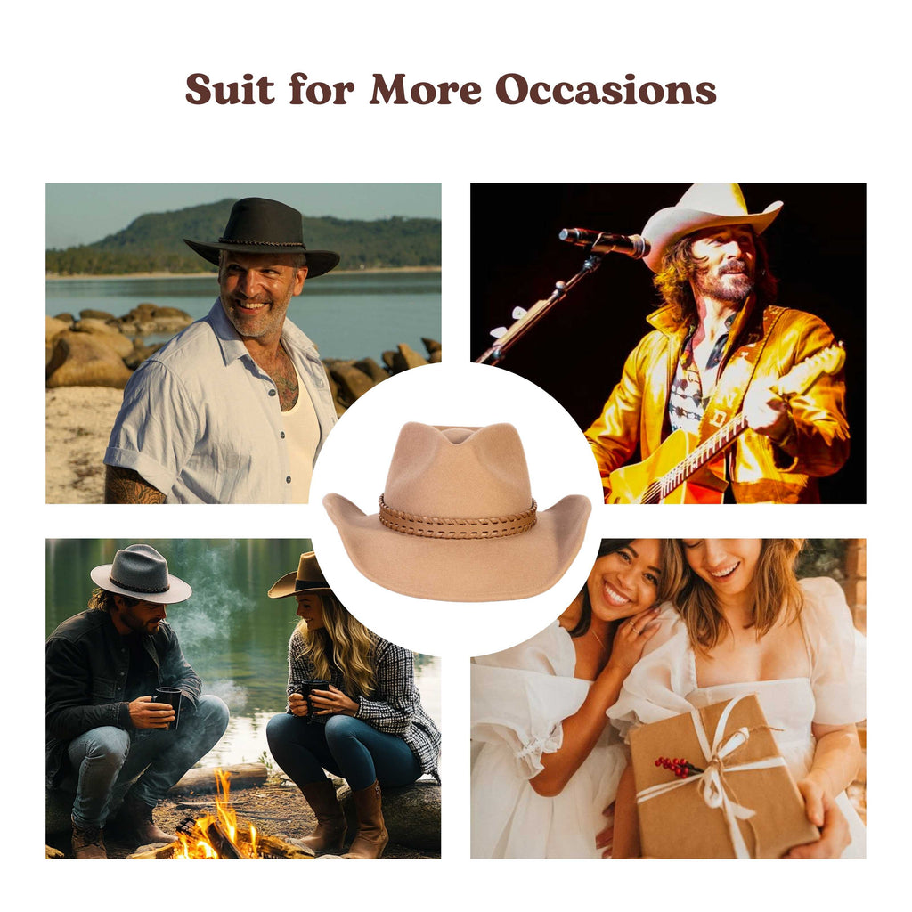 Sundown Tan Wool Felt Cowboy Hat | Mix Brown Western Hat