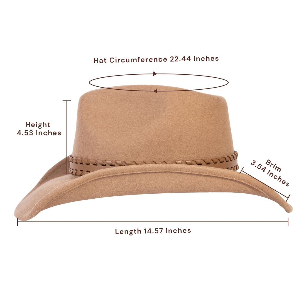 Sundown Tan Wool Felt Cowboy Hat | Mix Brown Western Hat
