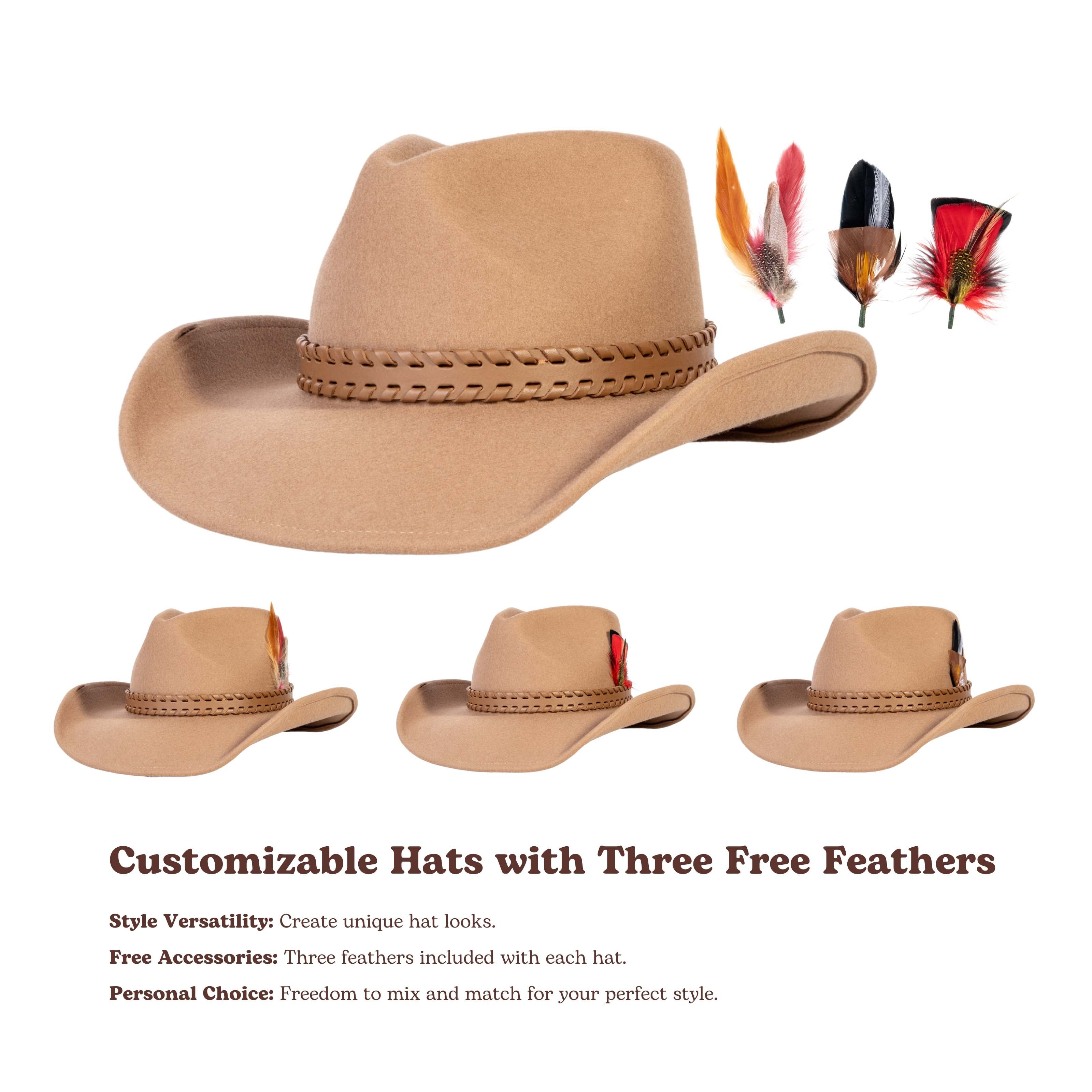Sundown Tan Wool Felt Cowboy Hat | Mix Brown Western Hat