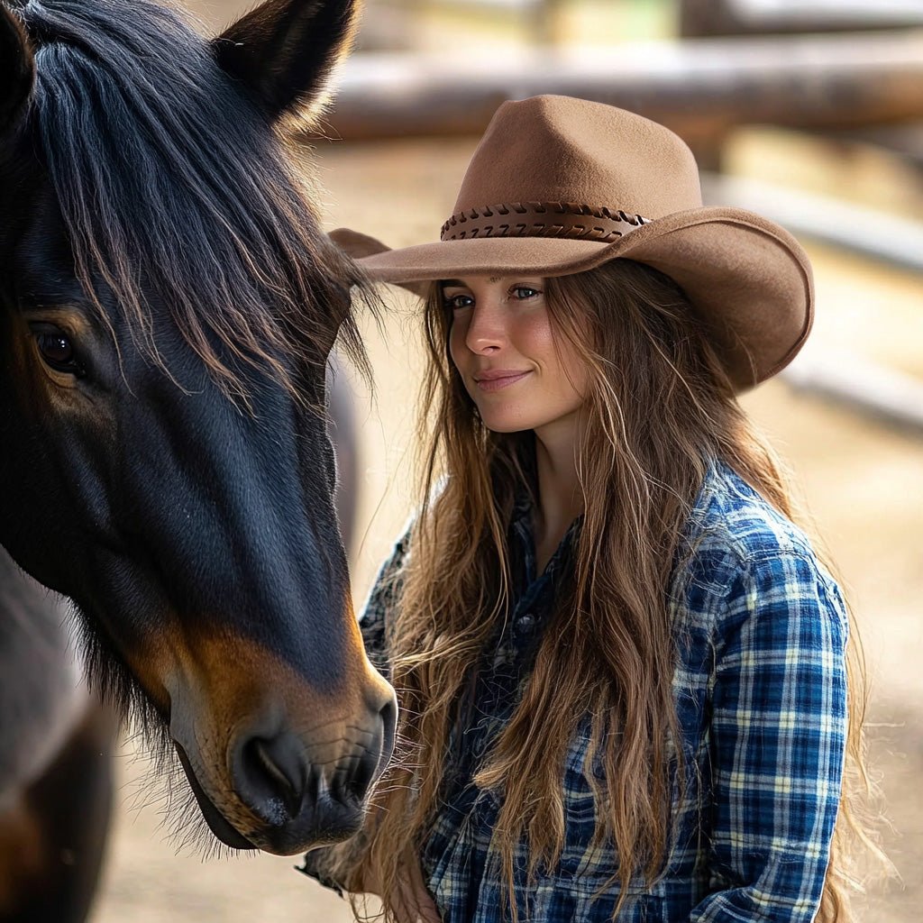 Sundown Tan Wool Felt Cowboy Hat | Mix Brown Western Hat