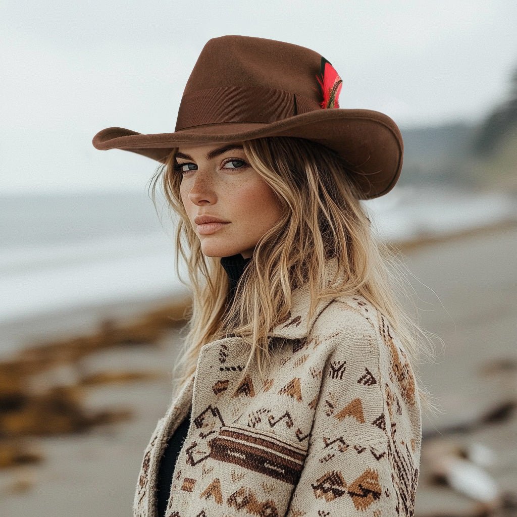 Timber Chestnut Wool Felt Cowboy Hat | Mix Brown Western Hat