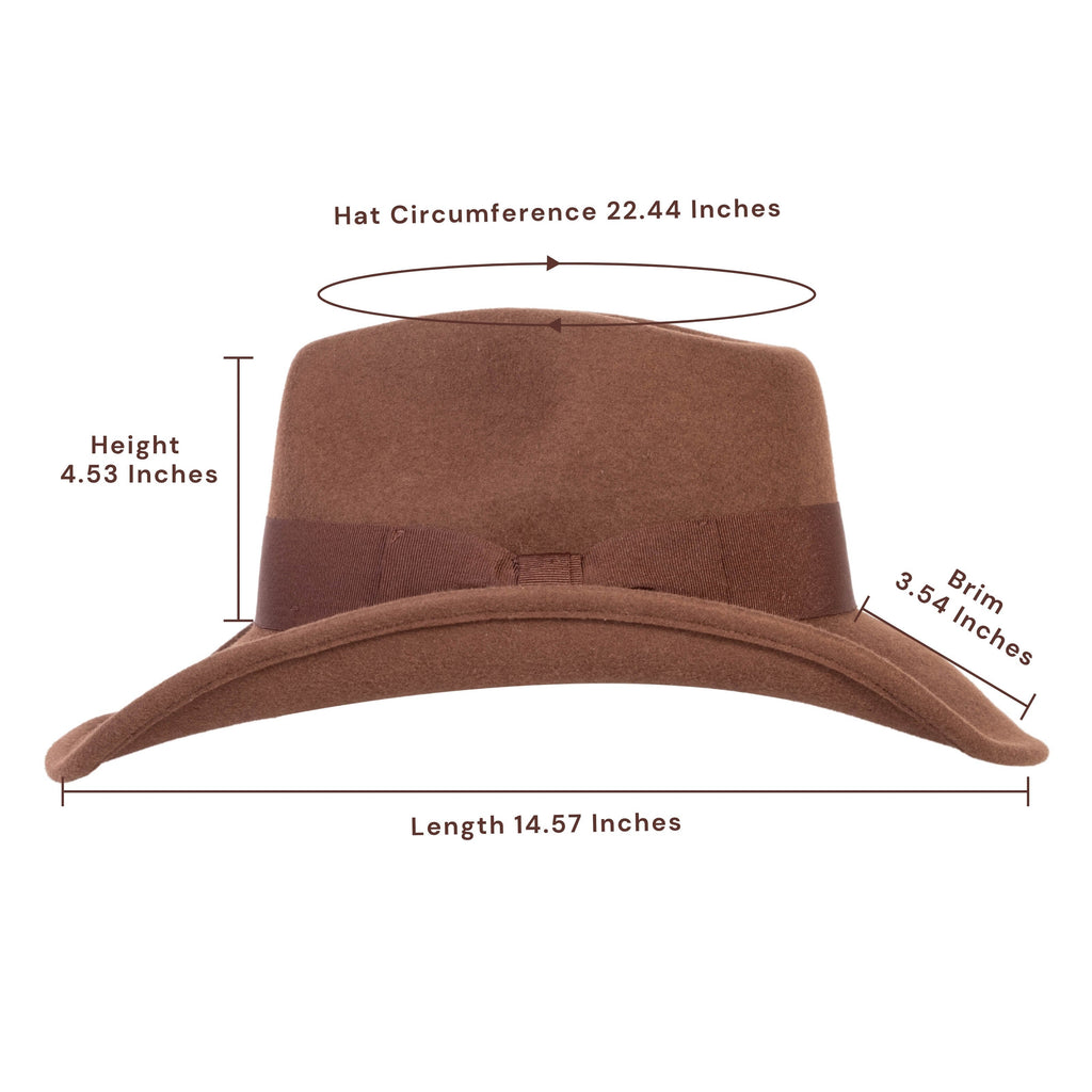 Timber Chestnut Wool Felt Cowboy Hat | Mix Brown Western Hat