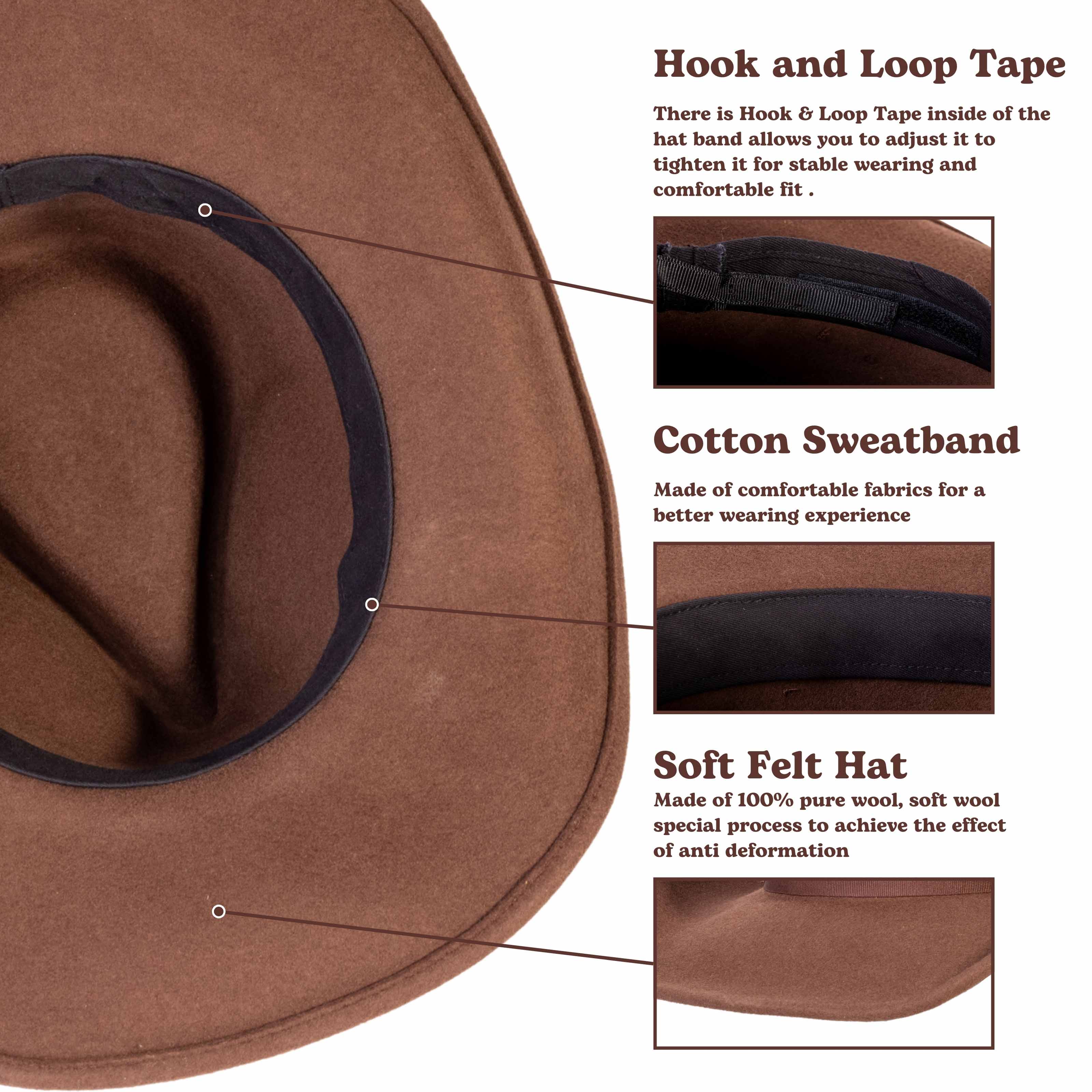 Timber Chestnut Wool Felt Cowboy Hat | Mix Brown Western Hat