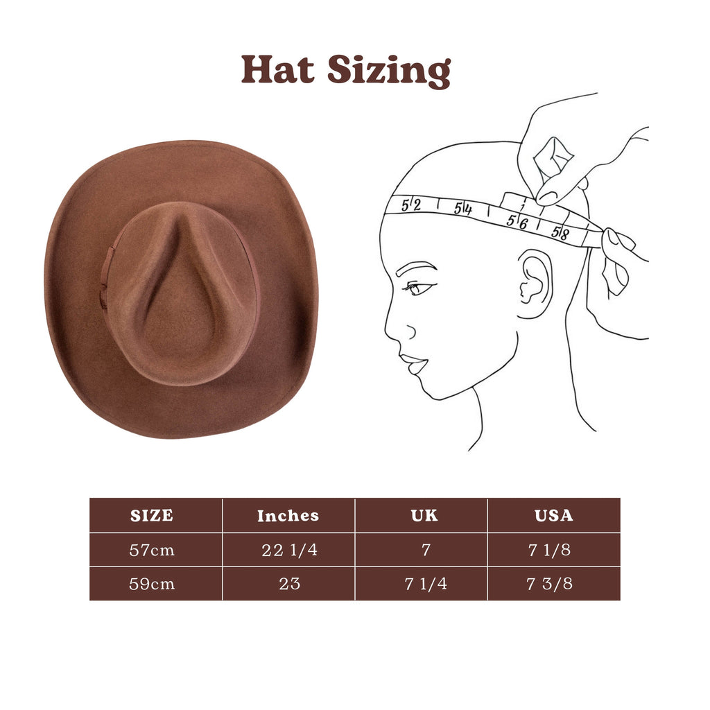 Timber Chestnut Wool Felt Cowboy Hat | Mix Brown Western Hat